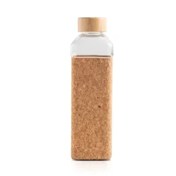 Gift Campaign Borraccia in vetro con tappo in bambù e custodia in sughero da 640 ml> Borracce In Vetro