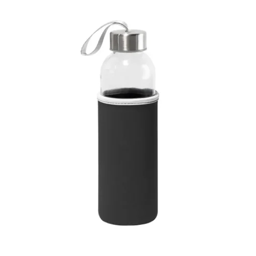 Gift Campaign Borraccia in vetro con tappo in acciaio inox e custodia colorata 520ml> Borracce In Vetro