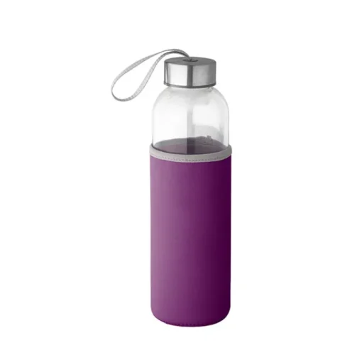 Gift Campaign Borraccia in vetro con tappo in acciaio inox e custodia colorata 520ml> Borracce In Vetro