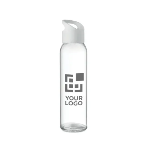 Gift Campaign Borraccia in vetro personalizzata con tappo a vite 470ml Sunset Crystal> Borracce In Vetro