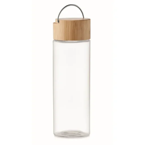 Gift Campaign Borraccia personalizzata con logo in bambù e vetro 500ml Crystal Geneve> Borracce In Vetro