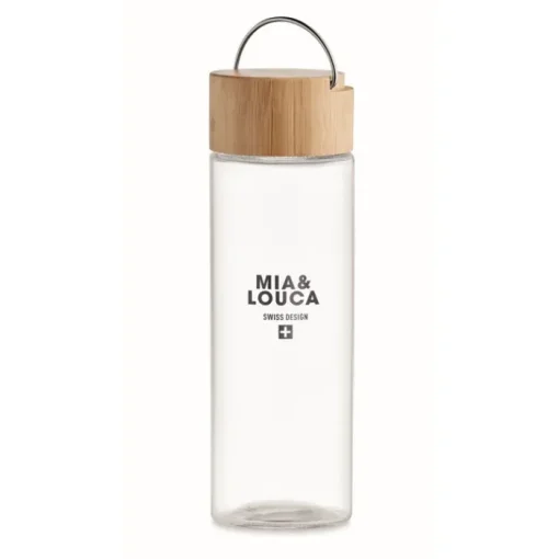 Gift Campaign Borraccia personalizzata con logo in bambù e vetro 500ml Crystal Geneve> Borracce In Vetro