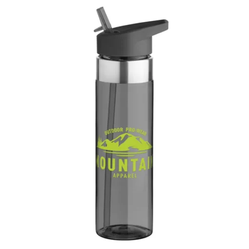 Gift Campaign Borraccia promozionale in tritan beccuccio pieghevole 650ml MetalRing> Borracce In Plastica