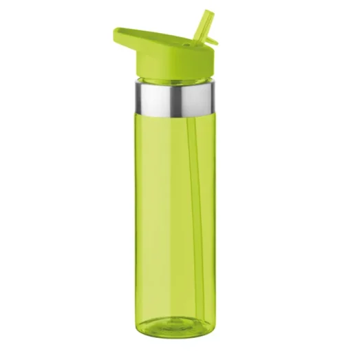 Gift Campaign Borraccia promozionale in tritan beccuccio pieghevole 650ml MetalRing> Borracce In Plastica