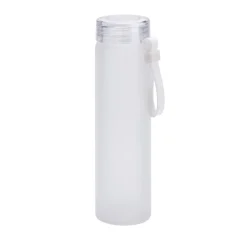 Gift Campaign Borraccia pubblicitaria in vetro finitura opaca 470ml Crystal Frost> Borracce In Vetro