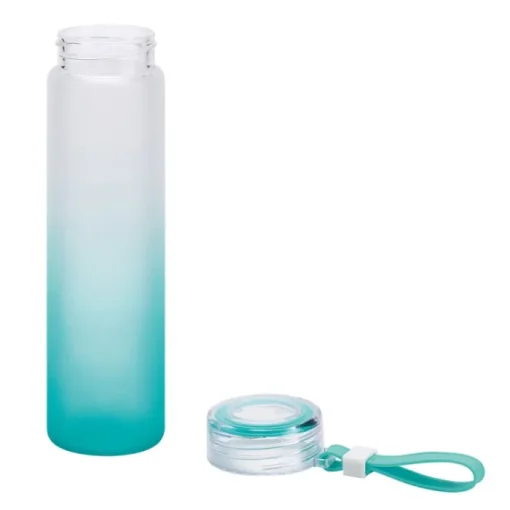 Gift Campaign Borraccia pubblicitaria in vetro finitura opaca 470ml Crystal Frost> Borracce In Vetro