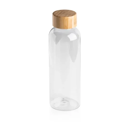 Gift Campaign Borraccia pubblicitaria in rPET con tappo in bambù da 500 ml> Borracce In Plastica