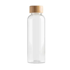 Gift Campaign Borraccia pubblicitaria in rPET con tappo in bambù da 500 ml> Borracce In Plastica