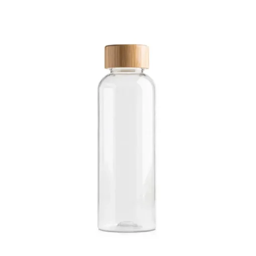 Gift Campaign Borraccia pubblicitaria in rPET con tappo in bambù da 500 ml> Borracce In Plastica