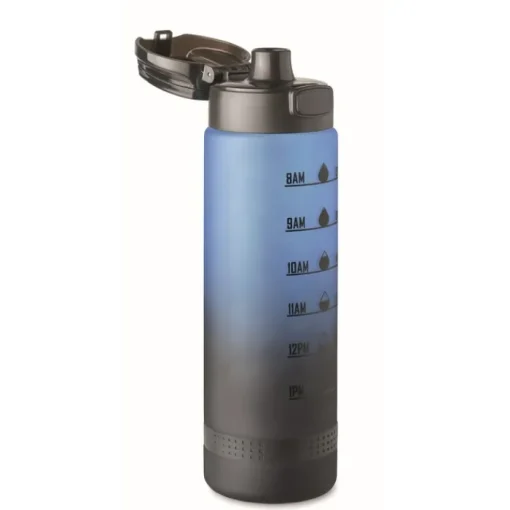 Gift Campaign Borraccia rPET con tappo flip top e orario per ricordarti di bere 1l> Borracce In Plastica