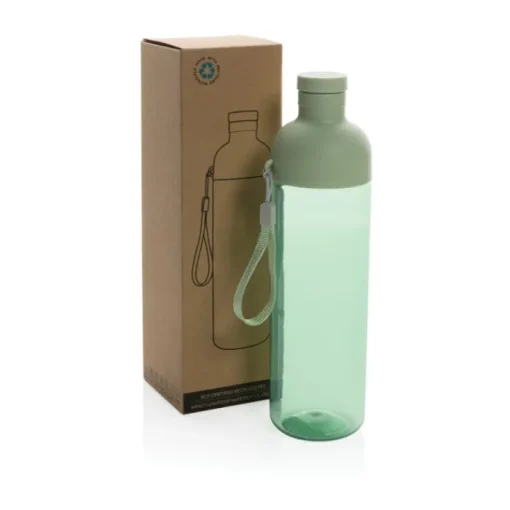 Gift Campaign Borraccia satinata in rPET con laccetto nel tappo da 600 ml> Borracce In Plastica