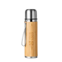Gift Campaign Borraccia termica in acciaio con rivestimento in bambù da 420ml></noscript> Borracce Termiche