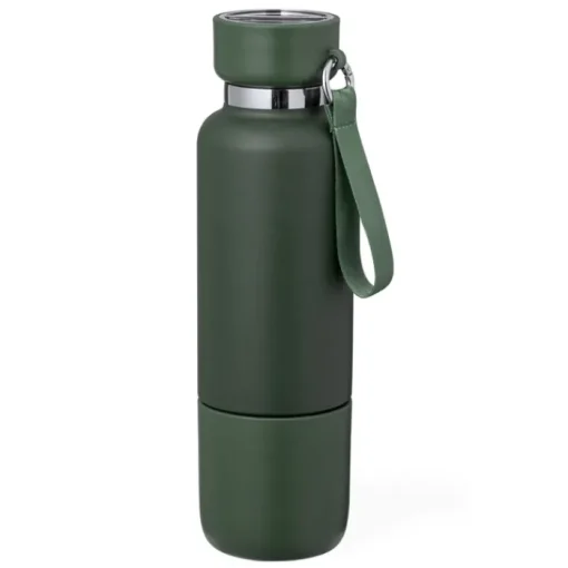 Gift Campaign Borraccia termica in acciaio inox 500ml con bicchiere 300ml e manico> Thermos Personalizzati
