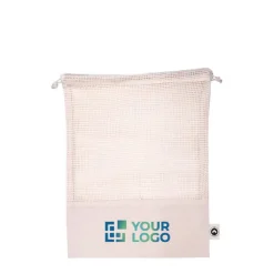 Gift Campaign Borsa a rete con chiusura a coulisse ideale per frutta 4 kg Cotton Fruit></noscript> Borse Per La Spesa|Shopper In Cotone Personalizzate