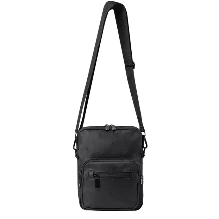 Gift Campaign Borsa a tracolla in poliestere RPET con doppio compartimento frontale> Borse Da Viaggio