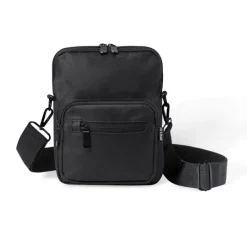 Gift Campaign Borsa a tracolla in poliestere RPET con doppio compartimento frontale><noscript><img width=