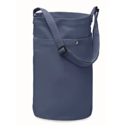 Gift Campaign Borsa a tracolla in tela con tasca interna 270 g/m2 Pocket Colors> Shopper In Cotone Personalizzate