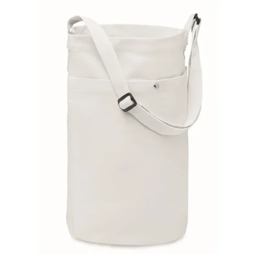 Gift Campaign Borsa a tracolla in tela con tasca interna 270 g/m2 Pocket Colors> Shopper In Cotone Personalizzate