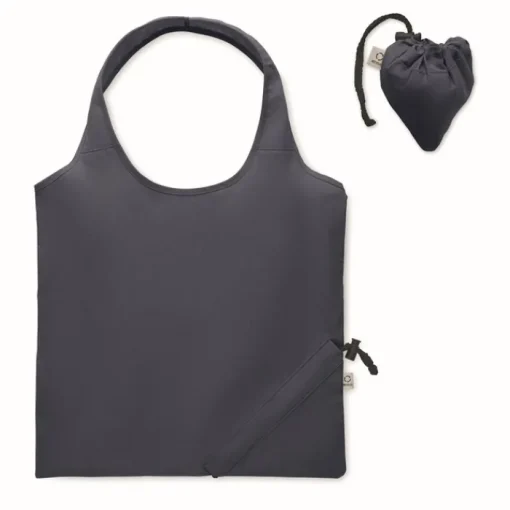 Gift Campaign Borsa compatta e pieghevole per la spesa in cotone riciclato 140 g/m²> Borse Per La Spesa|Shopper In Cotone Personalizzate