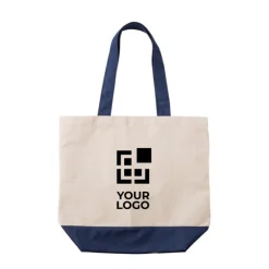 Gift Campaign Borsa con fondo e manici colorati abbinati in cotone da 280 g/m2></noscript> Shopper In Cotone Personalizzate