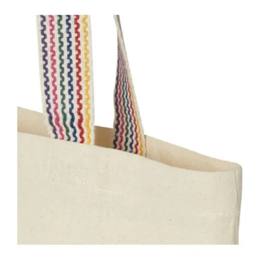 Gift Campaign Borsa con logo dai manici a fantasia arcobaleno 180 g/m2 Tote Rainbow> Tote Bag Personalizzate|Shopper In Cotone Personalizzate