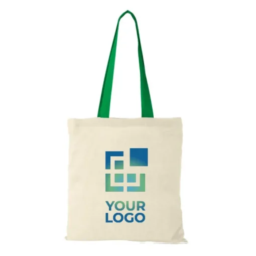 Gift Campaign Borsa con logo leggera ed economica manici lunghi 100 g/m2 Cotton Color> Tote Bag Personalizzate|Shopper In Cotone Personalizzate