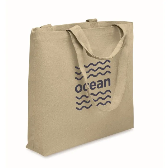 Gift Campaign Borsa con manici corti e lunghi in tessuto riciclato da 320 g/m²> Shopper In Cotone Personalizzate|Borse Di Tela Personalizzate