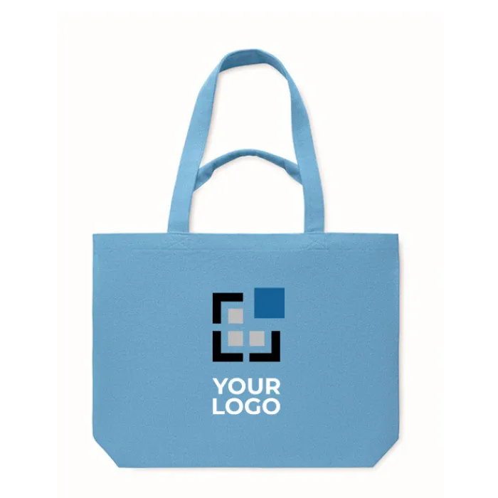 Gift Campaign Borsa con manici corti e lunghi in tessuto riciclato da 320 g/m²> Shopper In Cotone Personalizzate|Borse Di Tela Personalizzate