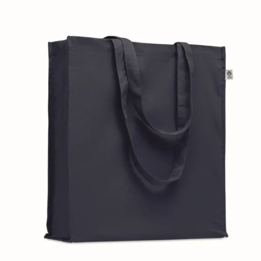 Gift Campaign Borsa con manici lunghi e soffietto in cotone organico colorato 220g/m2> Shopper In Cotone Personalizzate
