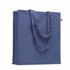 Gift Campaign Borsa con manici lunghi e soffietto in cotone organico colorato 220g/m2></noscript> Shopper In Cotone Personalizzate
