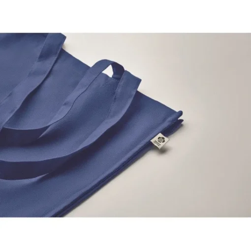 Gift Campaign Borsa con manici lunghi e soffietto in cotone organico colorato 220g/m2> Shopper In Cotone Personalizzate
