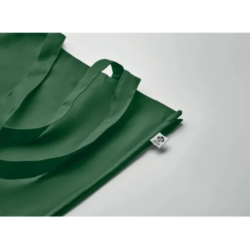 Gift Campaign Borsa con manici lunghi e soffietto in cotone organico colorato 220g/m2> Shopper In Cotone Personalizzate