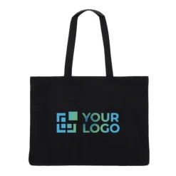 Gift Campaign Borsa con soffietto e manici coordinati in cotone riciclato 140 g/m2></noscript> Shopper In Cotone Personalizzate