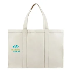 Gift Campaign Borsa con soffietto e tasca interna in tela riciclata da 400 g/m2></noscript> Borse Di Tela Personalizzate