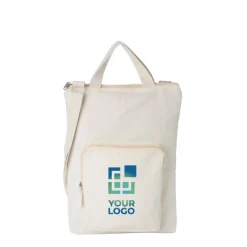 Gift Campaign Borsa con tasca frontale e tracolla in cotone da 340 g/m2></noscript> Shopper In Cotone Personalizzate