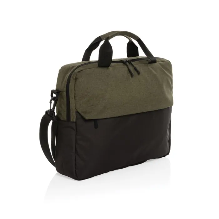 Gift Campaign Borsa da lavoro porta pc da 15,6'' in poliestere riciclato con tracolla> Borse Porta Pc