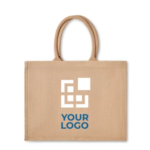 Gift Campaign Borsa da mare personalizzata con manici corti di cotone Juta Shop> Borse In Juta|Borse Di Tela Personalizzate