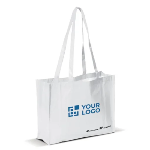 Gift Campaign Borsa della spesa realizzata in materiale riciclato rPET da 110 g/m²> Borse Per La Spesa