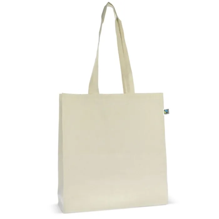 Gift Campaign Borsa di cotone Fairtrade da 140 g/m2 che supporta un peso max di 10kg> Shopper In Cotone Personalizzate