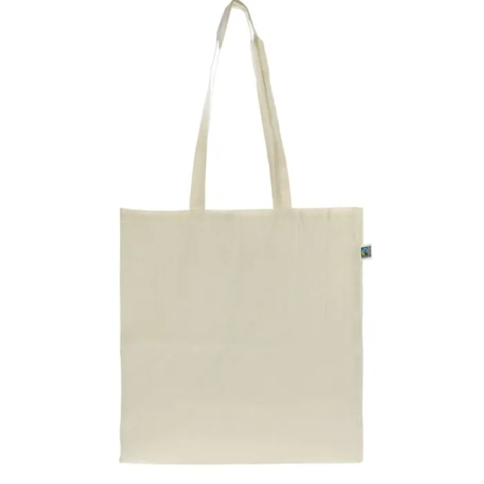 Gift Campaign Borsa di cotone Fairtrade da 140 g/m2 che supporta un peso max di 10kg> Shopper In Cotone Personalizzate
