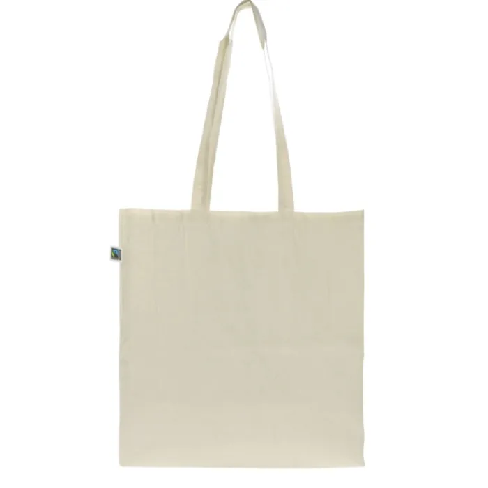 Gift Campaign Borsa di cotone Fairtrade da 140 g/m2 che supporta un peso max di 10kg> Shopper In Cotone Personalizzate