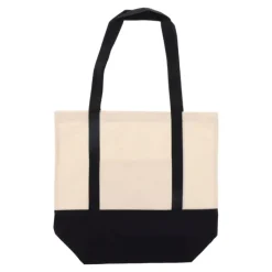 Gift Campaign Borsa di cotone OEKO-TEX con base e manici colorati da 180 g/m2> Shopper In Cotone Personalizzate