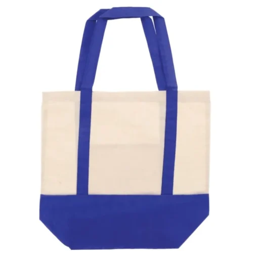 Gift Campaign Borsa di cotone OEKO-TEX con base e manici colorati da 180 g/m2> Shopper In Cotone Personalizzate