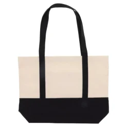 Gift Campaign Borsa di cotone OEKO-TEX con base e manici colorati da 280 g/m2> Shopper In Cotone Personalizzate