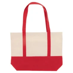 Gift Campaign Borsa di cotone OEKO-TEX con base e manici colorati da 280 g/m2></noscript> Shopper In Cotone Personalizzate