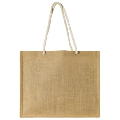 Gift Campaign Borsa di iuta con manici in corda di cotone che trasporta massimo 8 kg> Borse In Juta
