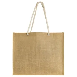 Gift Campaign Borsa di iuta con manici in corda di cotone che trasporta massimo 8 kg></noscript> Borse In Juta