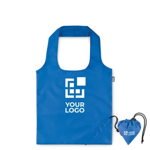 Gift Campaign Borsa di plastica riciclata ripiegabile per la spesa Strawberry RPET> Borse Di Tela Personalizzate