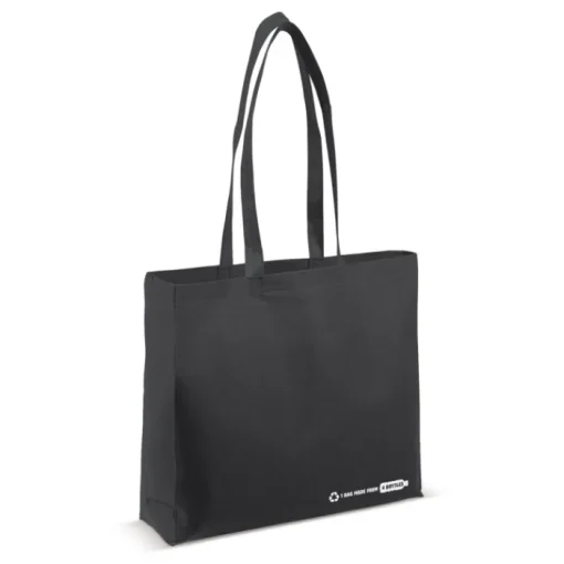 Gift Campaign Borsa ecologica in rPET 100 g/m2 con manici lunghi e soffietto> Borse Per La Spesa|Borse Di Tela Personalizzate
