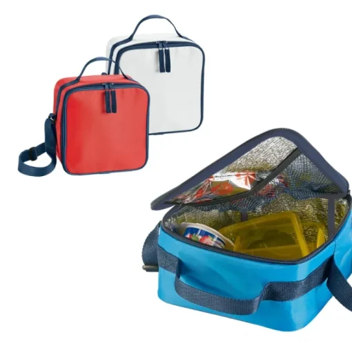 Gift Campaign Borsa frigo aziendale con zip manico e tracolla regolabile Lunchtime> Borse Termiche